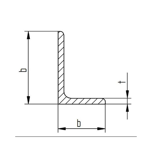 Tyč nerovnoramenná L 75x50x5
