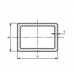 Obdélníkový profil 100x100x5