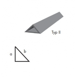 Dreikant rohová lišta II/15 (délka 2,5m)